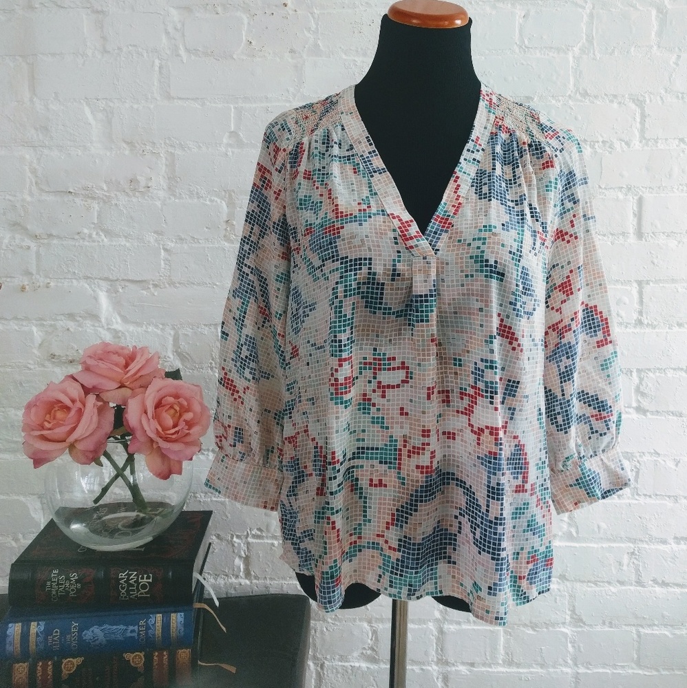 *4 for $40* Joie Geometric Patterned Top
